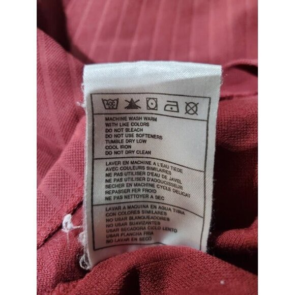 Nike Golf Dri-Fit Mens Polo Shirt Size L Red Polyester Spandex - Picture 5 of 8